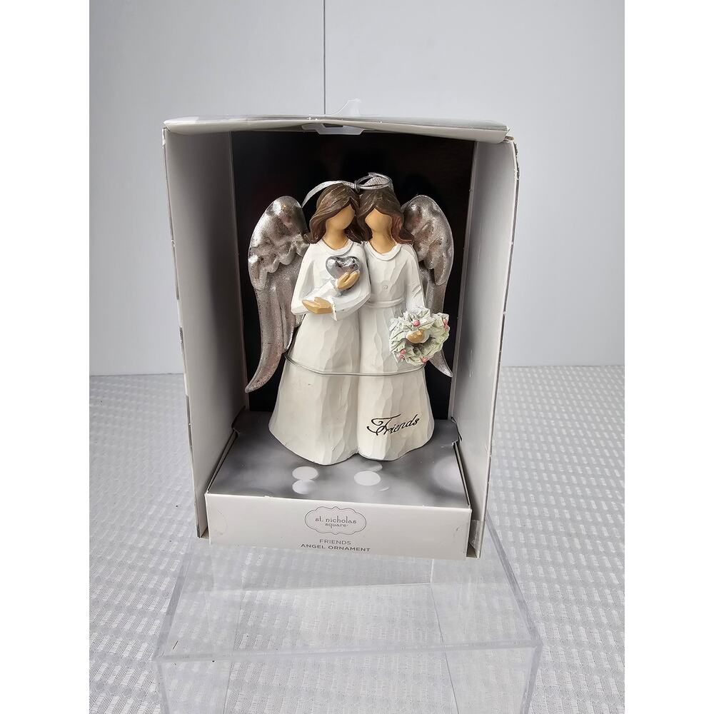 Vintage Christmas Angels Figurine, Angels Friends Figurine, Christmas Friendship